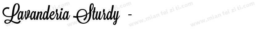 Lavanderia Sturdy字体字体转换